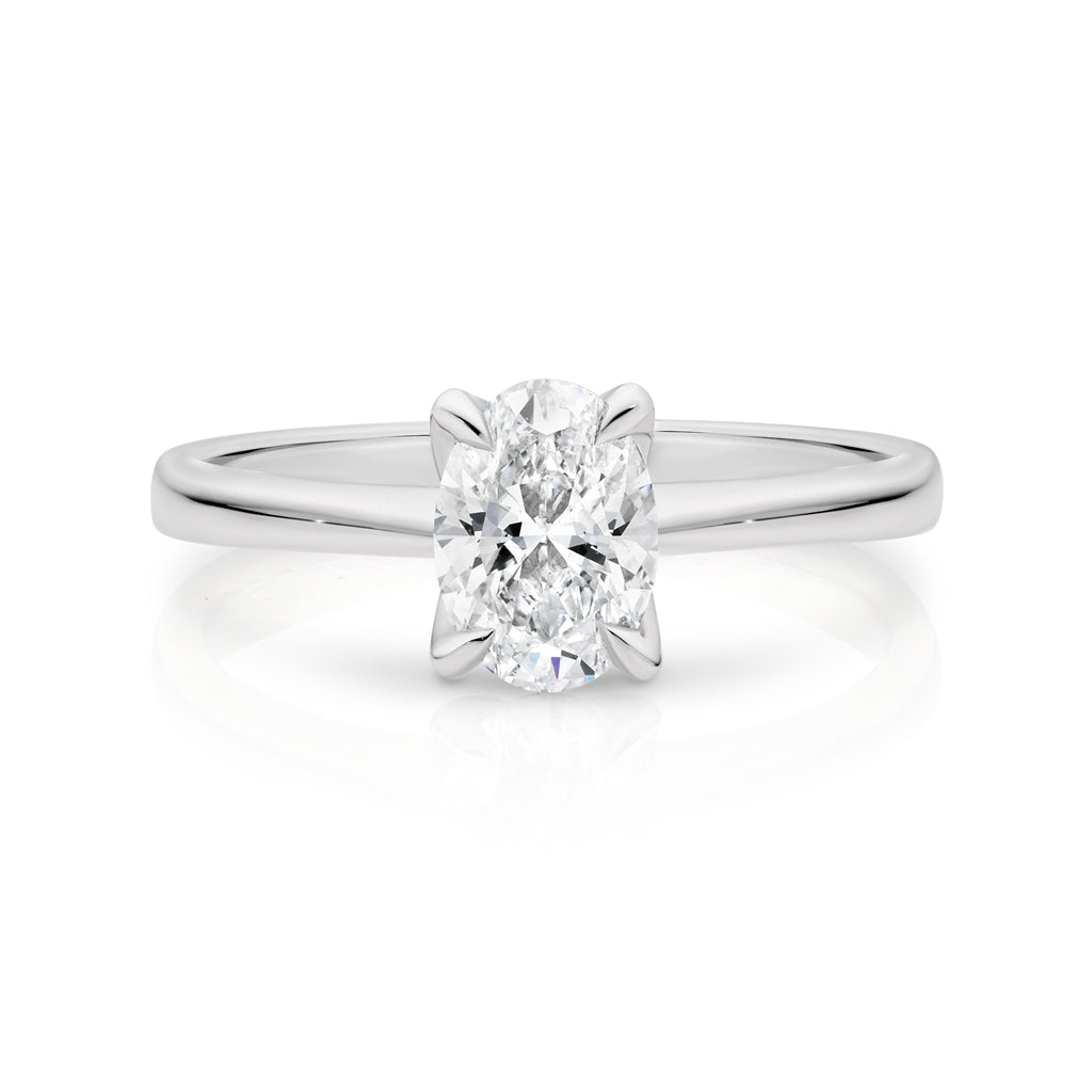 Antonia 18ct White Gold Diamond Solitaire Ring with 0.51ct F SI1
