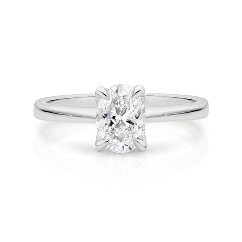 Antonia 18ct White Gold Diamond Solitaire Ring with 0.51ct F SI1