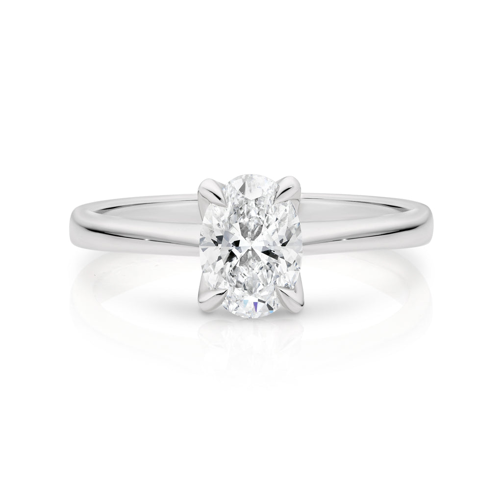 Antonia 18ct White Gold Diamond Solitaire Ring with 0.50ct F SI1