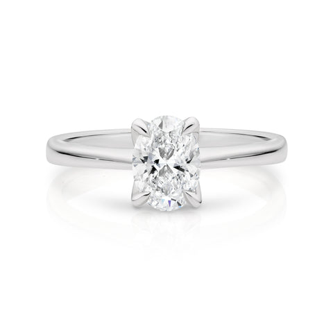 Antonia 18ct White Gold Diamond Solitaire Ring with 0.50ct F SI1