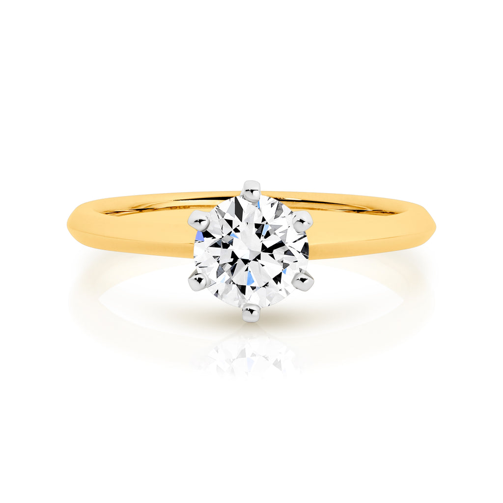 Laura 18ct White Gold Round Brilliant Cut Diamond Solitaire Ring 1.70ct F SI2