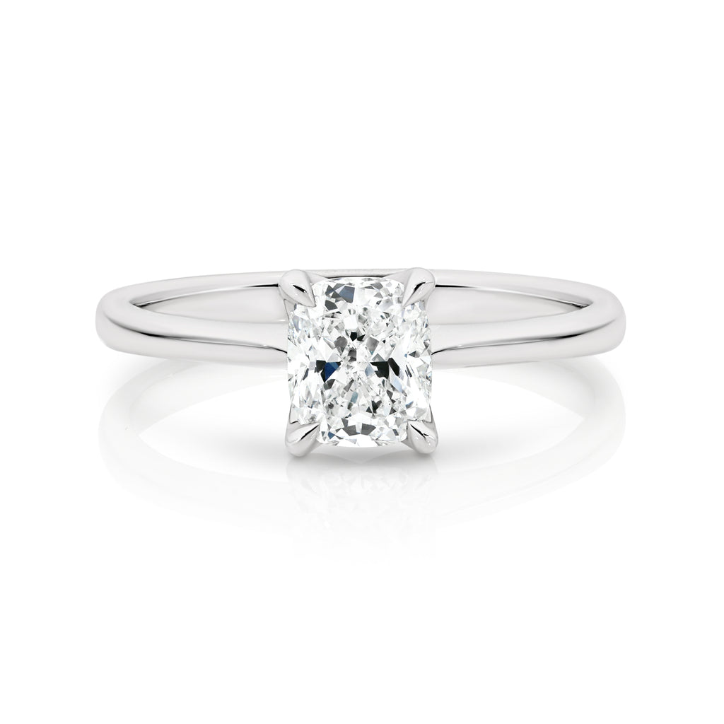 Abigail 18ct White Gold Diamond Solitaire Ring with 1.01ct E VS2