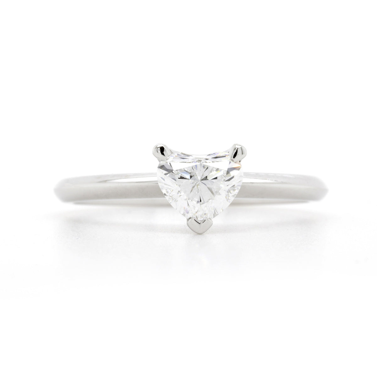 Jordyn 18ct White Gold Diamond Solitaire Engagement Ring 0.90ct E SI2