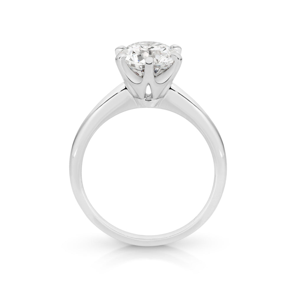 Pear Cut Lab Grown Diamond Solitaire Engagement Ring 1.00ct