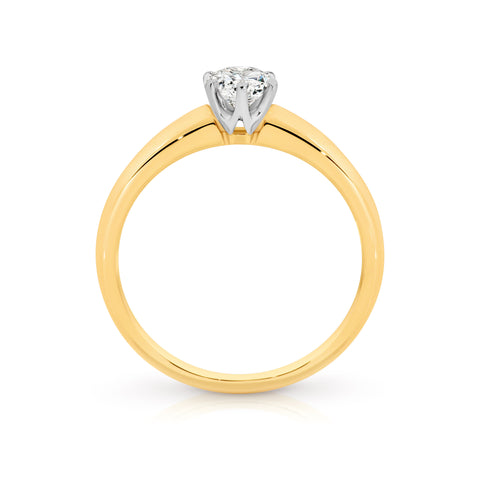 RBC Lab Grown Diamond Solitaire Engagement Ring 0.52ct