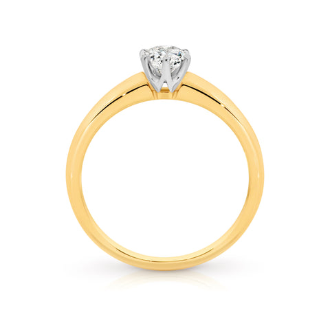 RBC Lab Grown Diamond Solitaire Engagement Ring 0.52ct