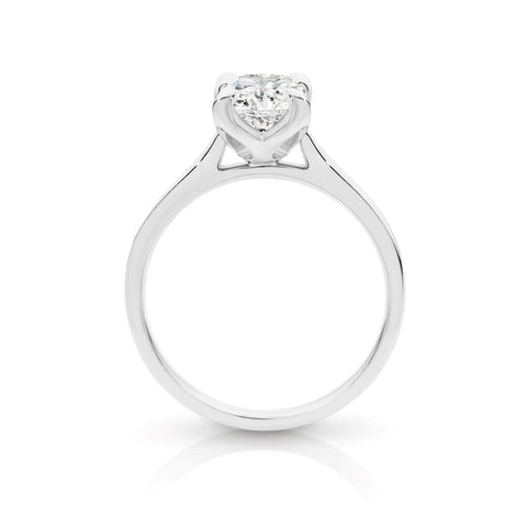 Imogen Oval Lab Grown Diamond Solitaire Engagement Ring 1.70ct