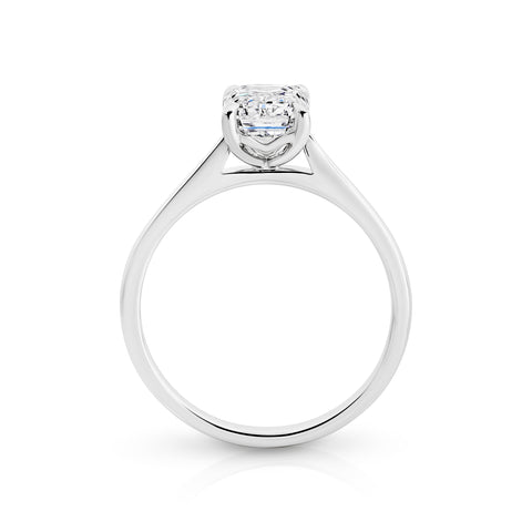Emerald Cut Lab Grown Diamond Engagement Ring 2.08ct