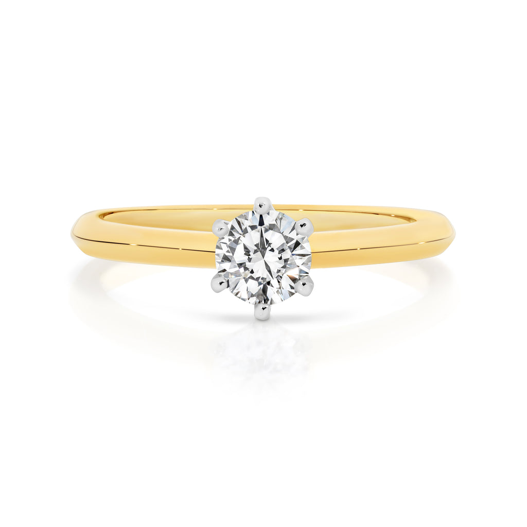 Laura 18ct Yellow Gold Diamond Solitaire Ring 0.50ct G SI2