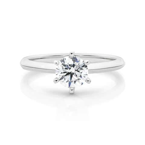 Laura 18ct White Gold Diamond Solitaire Engagement Ring 1.00ct