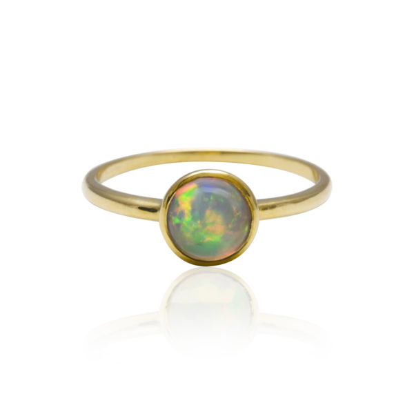 Von Treskow Round Natural Opal Ring (6MM)