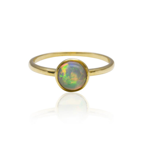 Von Treskow Round Natural Opal Ring (6MM)