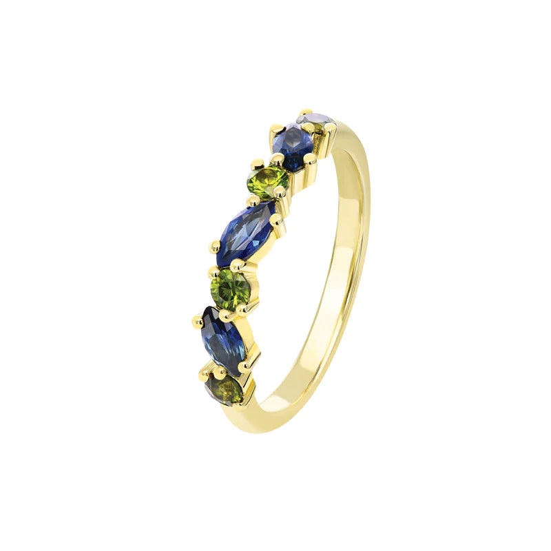 Sapphire Dreams 9ct yellow Gold Nora Ring