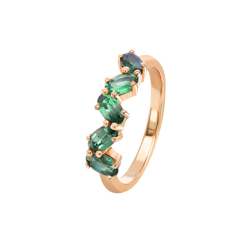 Sapphire Dreams 9ct Rose Gold Nyra Ring