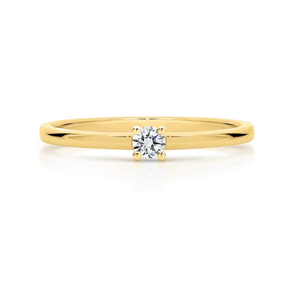 Duffs RBC Lab Grown Diamond Stackable Ring 0.10ct