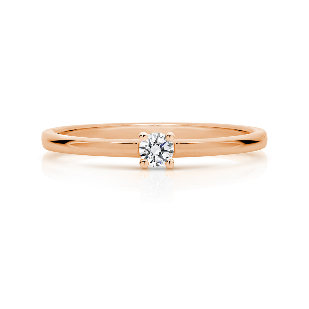 Duffs RBC Lab Grown Diamond Stackable Ring 0.10ct