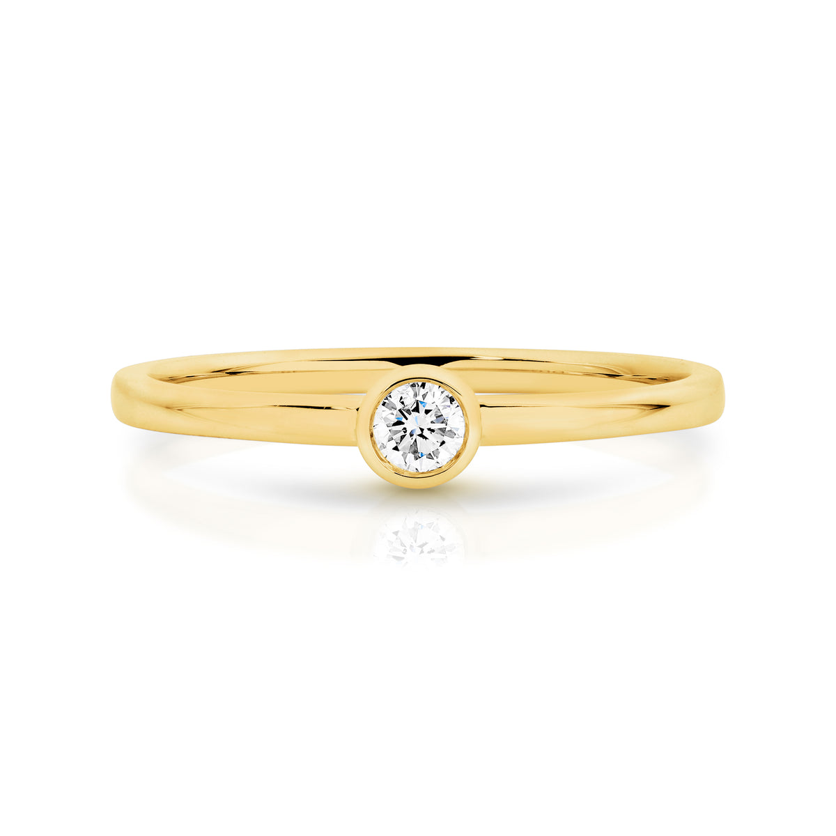 Duffs RBC Lab Grown Diamond Stackable Ring 0.10ct