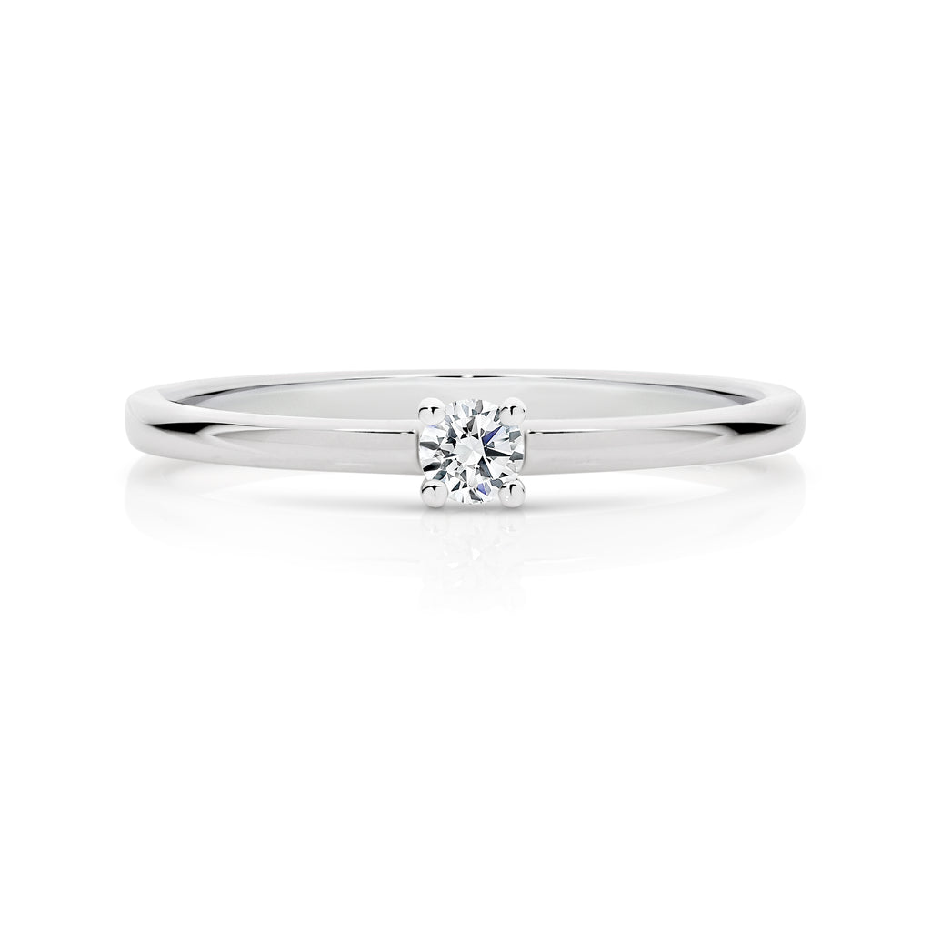 Duffs RBC Lab Grown Diamond Stackable Ring 0.10ct