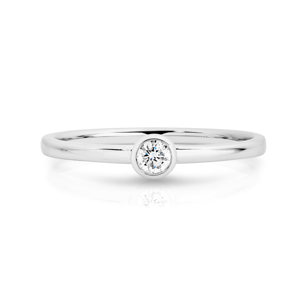 Duffs RBC Lab Grown Diamond Stackable Ring 0.10ct