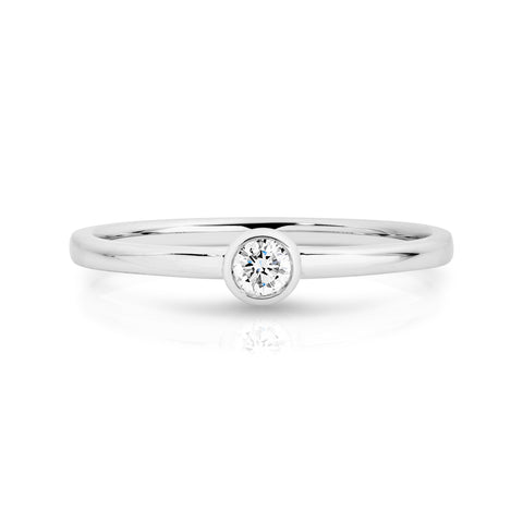 Duffs RBC Lab Grown Diamond Stackable Ring 0.10ct