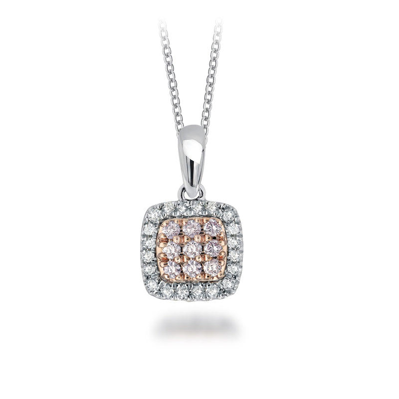 Diamond shop square pendant