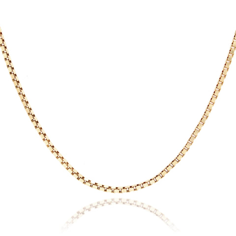 9ct Yellow Gold Diamond Cut Box Chain 50cm – Duffs Jewellers