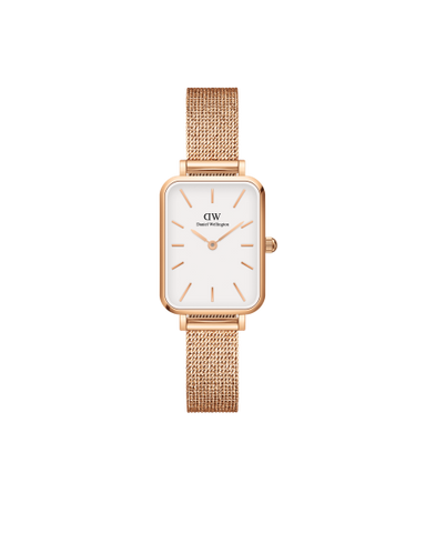 DW Quadro 20x26mm Pressed Melrose RG White
