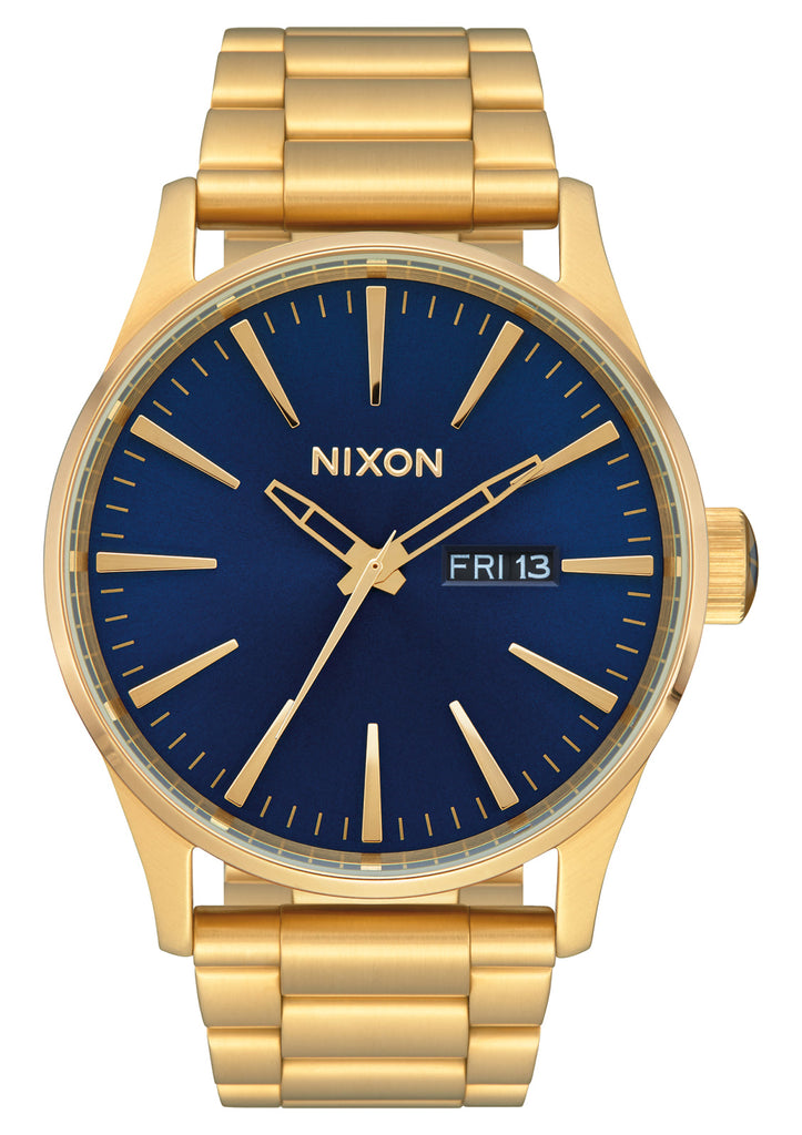 NIXON Sentry Stainless Steel | Gold / Blue Sunray / Gold