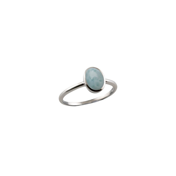 Von Treskow Oval Larimar Ring