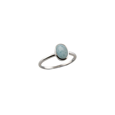 Von Treskow Oval Larimar Ring