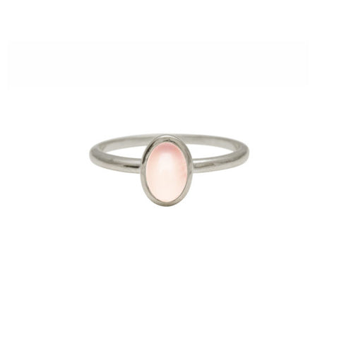 Von Treskow Oval Rose Quartz Ring