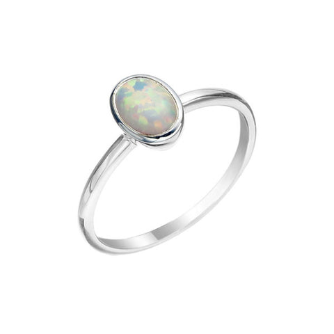 Von Treskow Small oval Czelline Opal Ring
