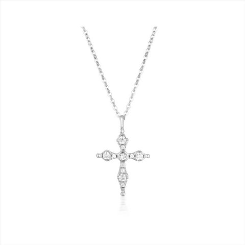 Georgini Bless Mini Silver Cross Necklace