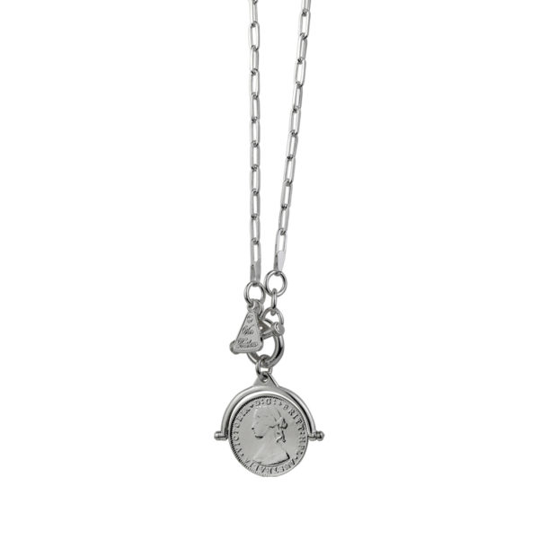 Von Treskow Coin Flip Neckace with Clip Chain