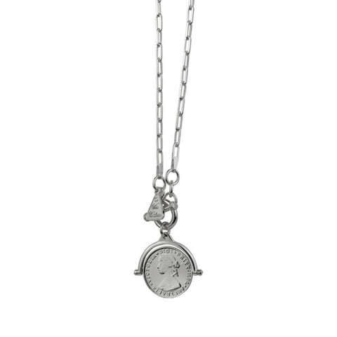 Von Treskow Coin Flip Neckace with Clip Chain