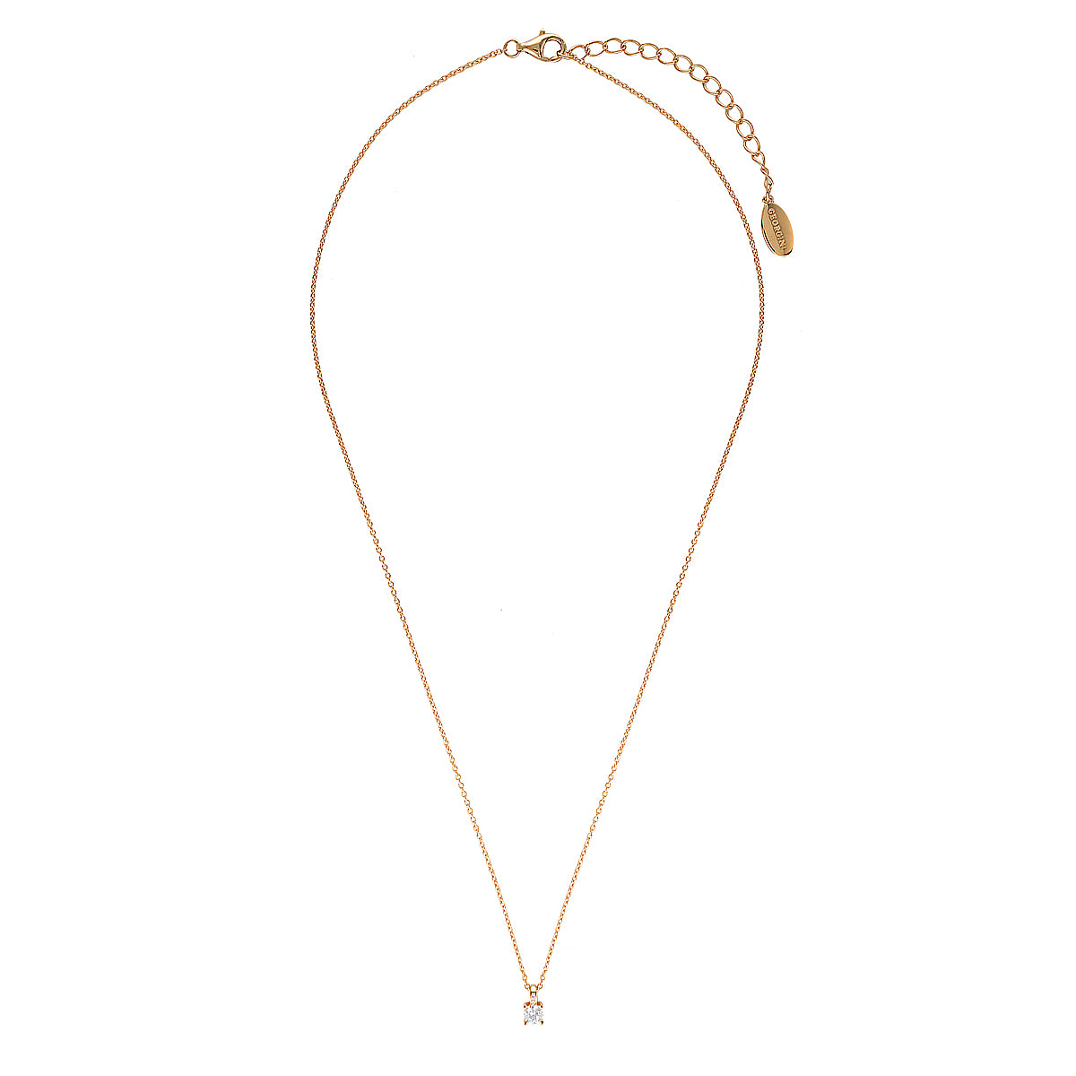 Georgini Red Carpet Venice Necklace Rose Gold