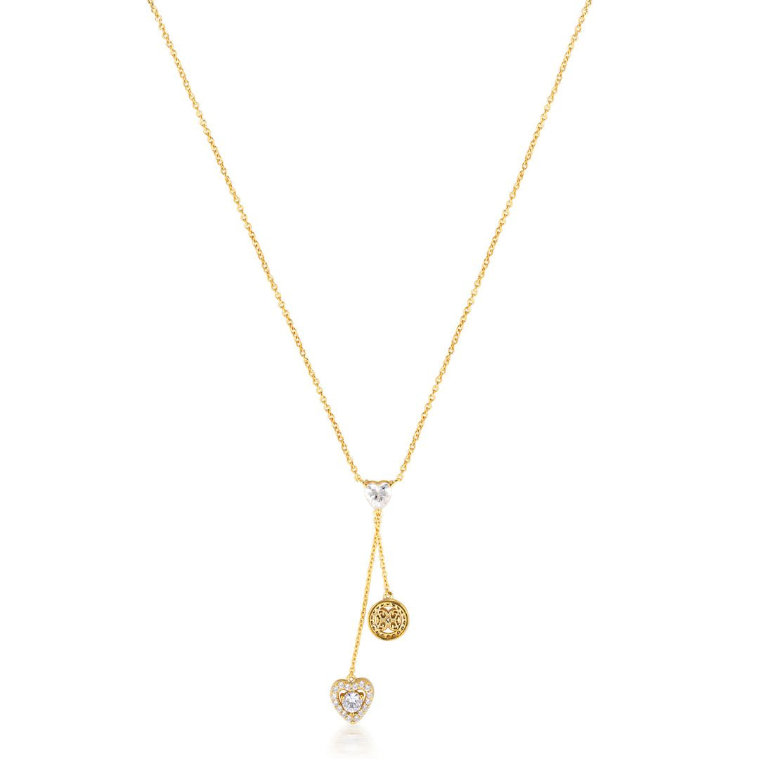 Georgini Signature Sealed With A Kiss Lariat Rose Gold
