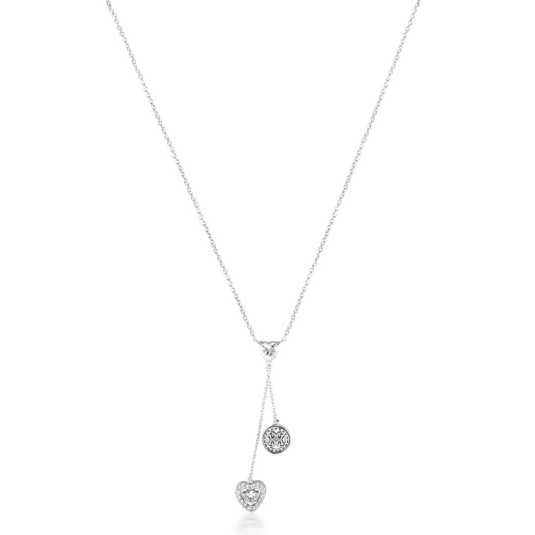 Georgini Signature Sealed With A Kiss Lariat Silver