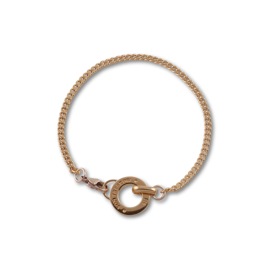 Curb Chain Bracelet With Von Treskow Disc