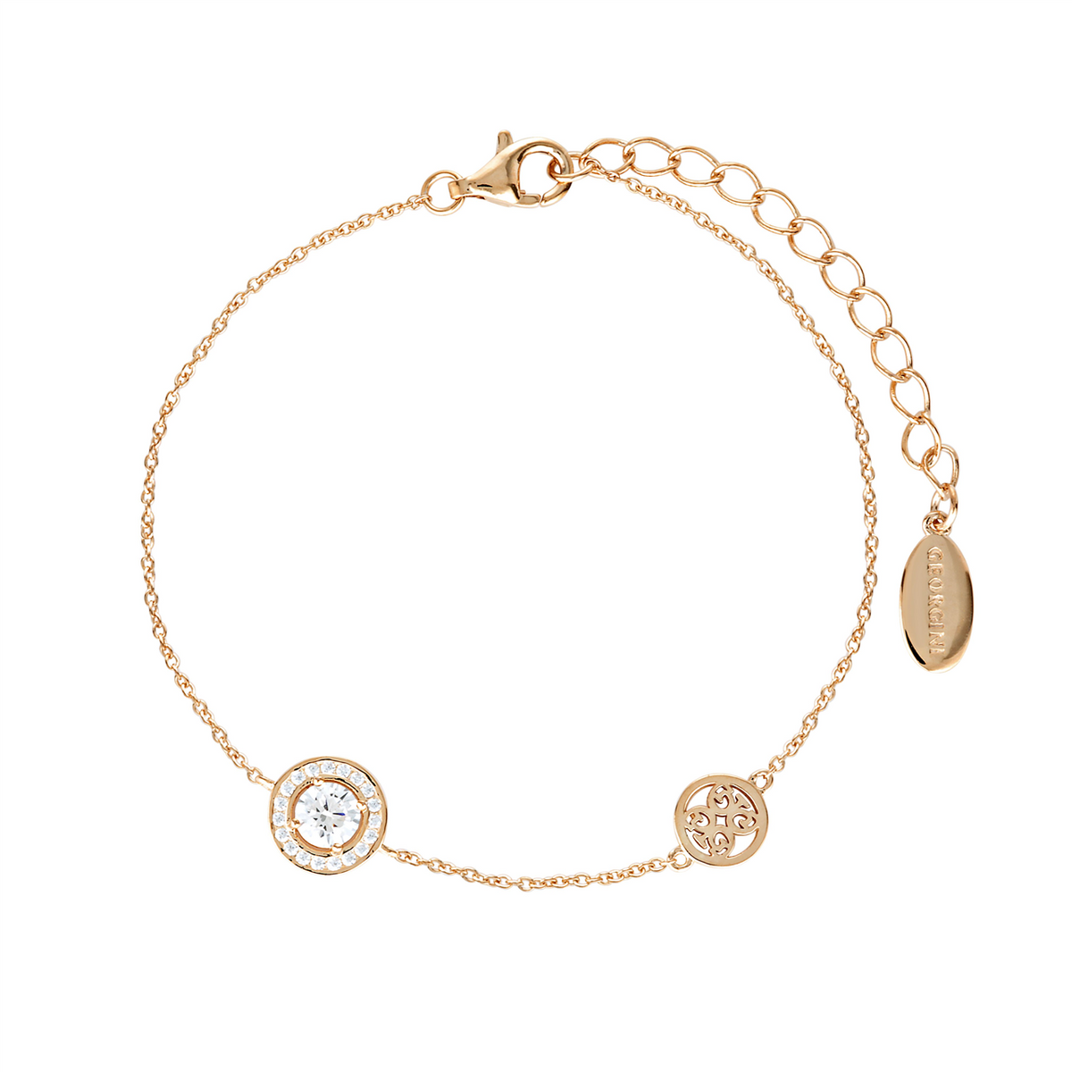 Georgini Signature Memento Bracelet Rose Gold