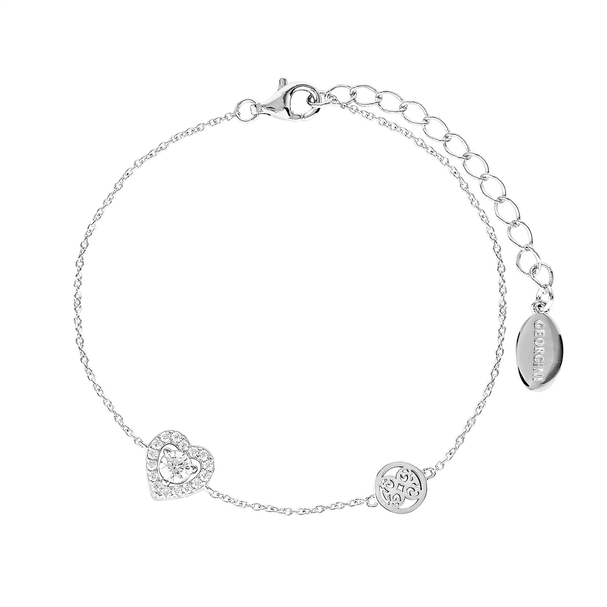 Georgini Signature Sealed With A Kiss Bracelet Silver