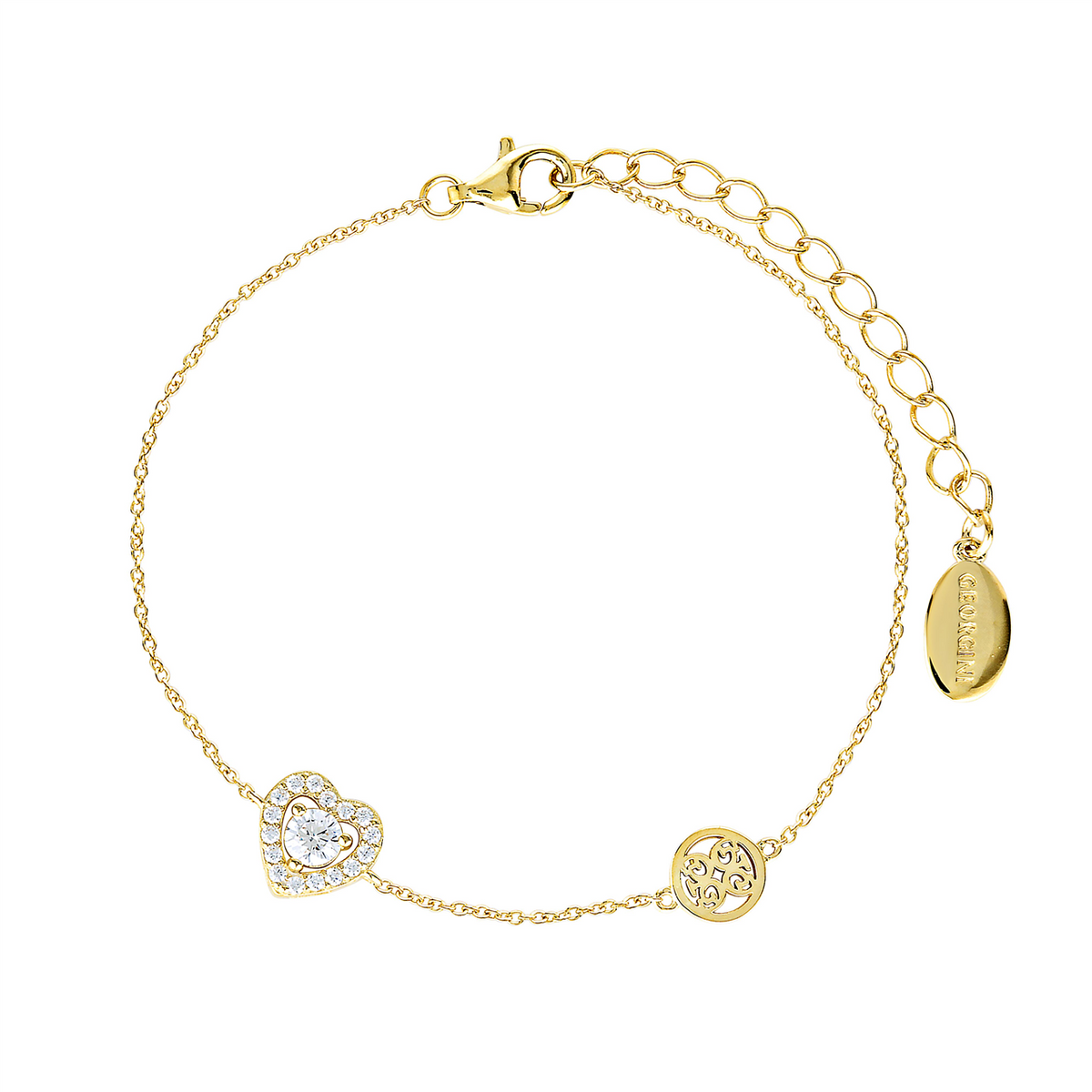 Georgini Signature Sealed With A Kiss Bracelet Gold