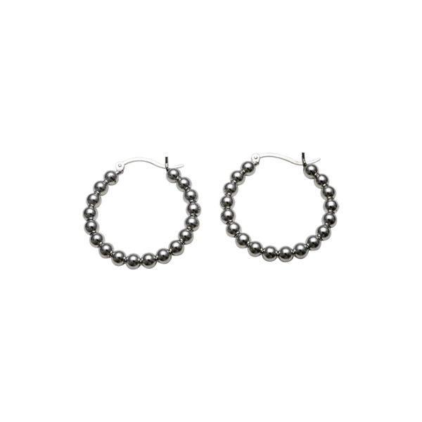 Beaded Hoops