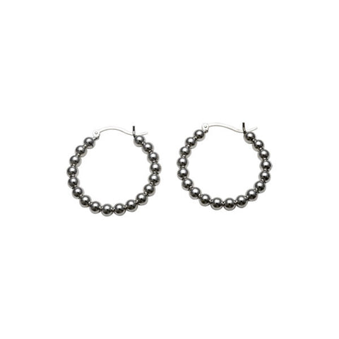 Beaded Hoops