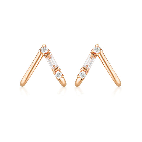 Georgini The Layered Edit Tiga Earring Rose Gold