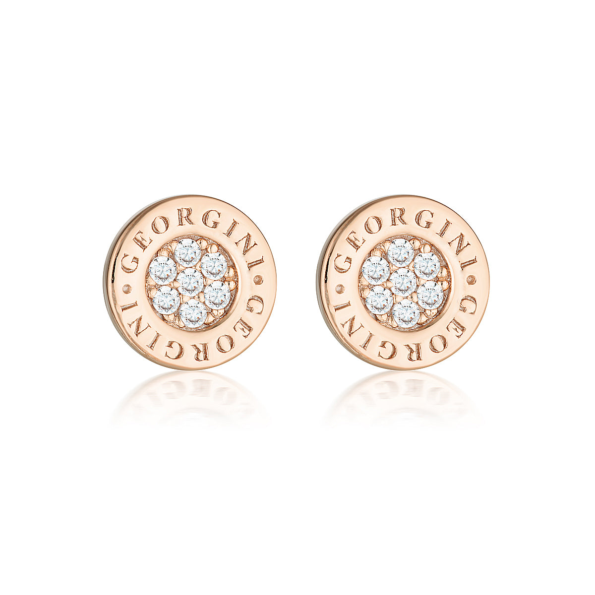 Georgini Reflection Signature Stud Rose Gold