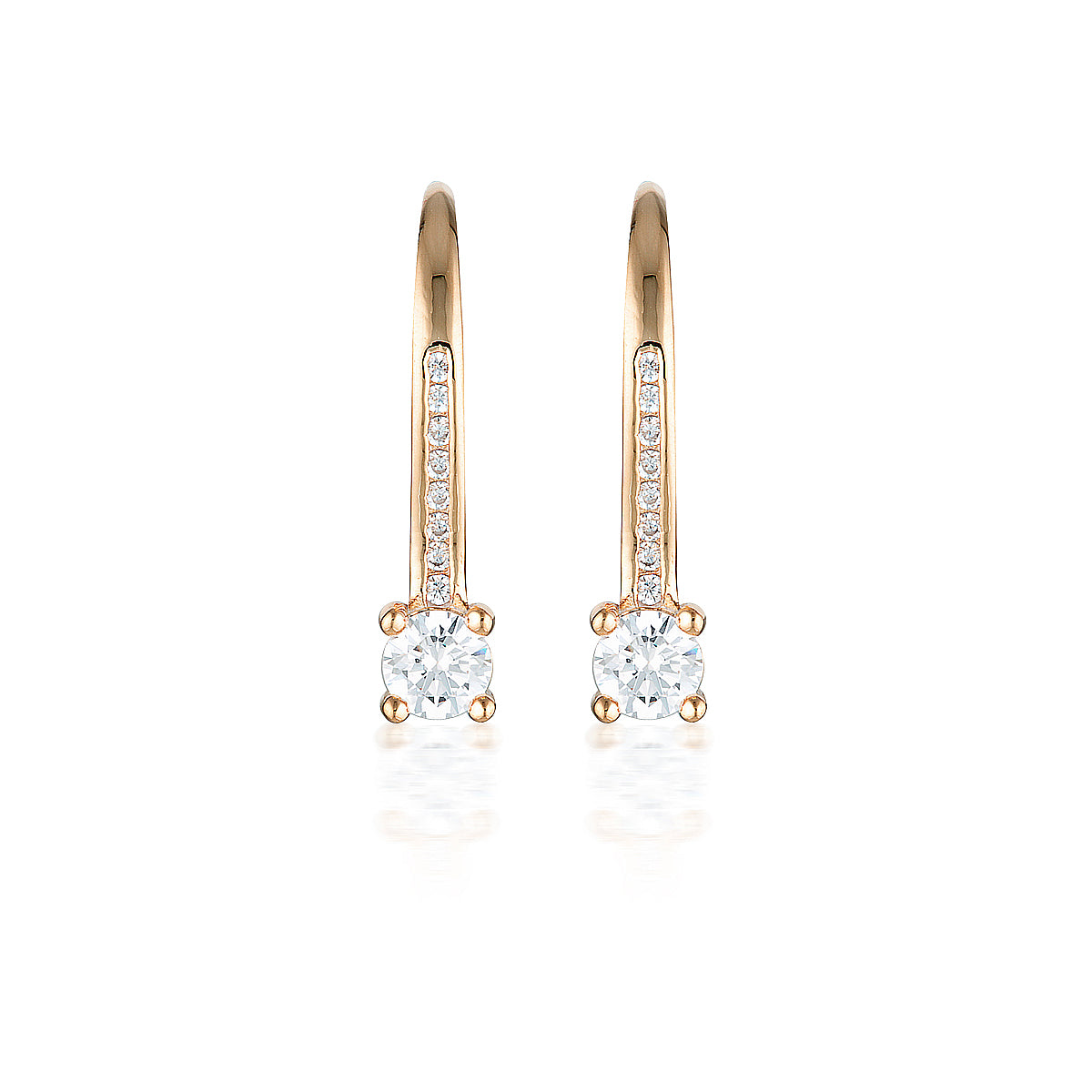 Georgini Red Carpet Venice Earrings Rose Gold