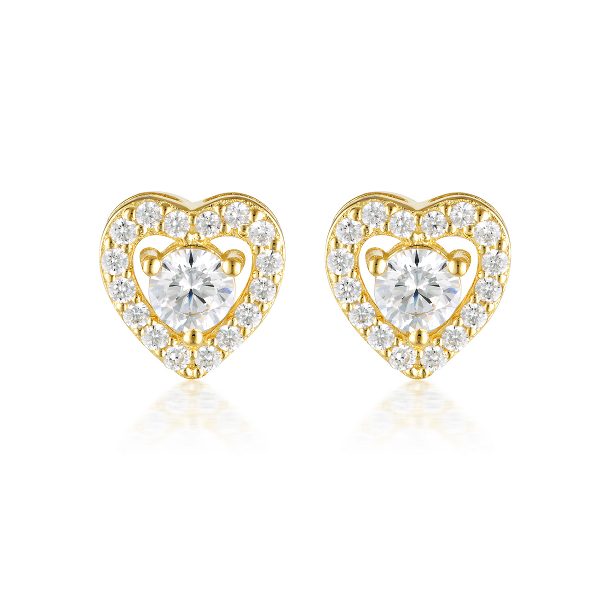 Georgini Signature Sealed With A Kiss Earrings Gold