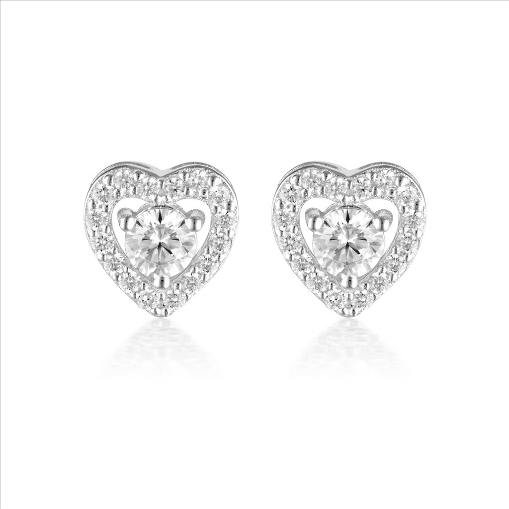 Georgini Signature Sealed With A Kiss Earrings Silver