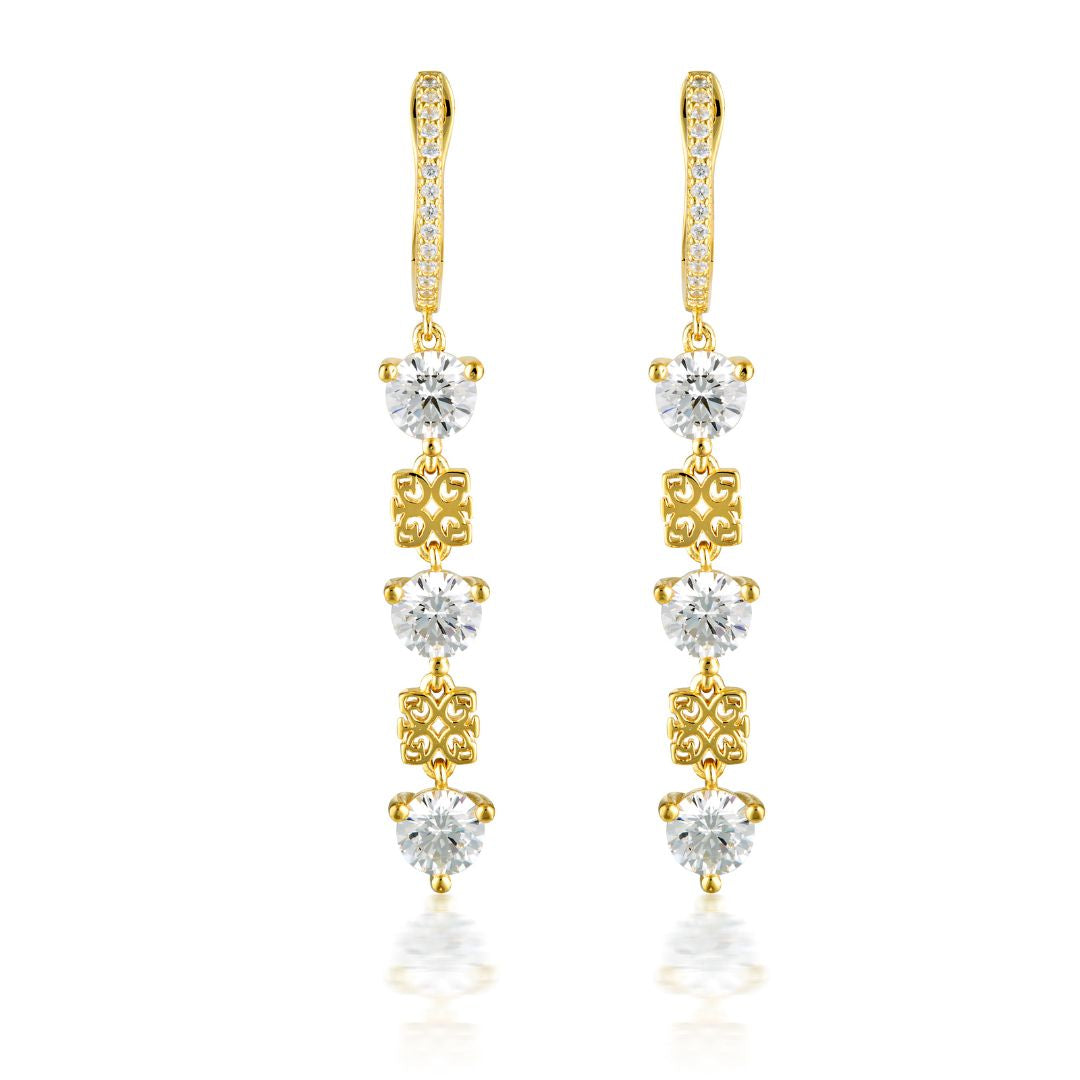 Georgini Signature History Earrings Gold